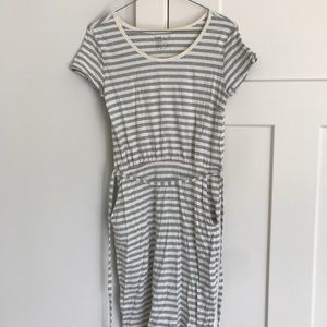Pact Organic Striped T-shirt Dress